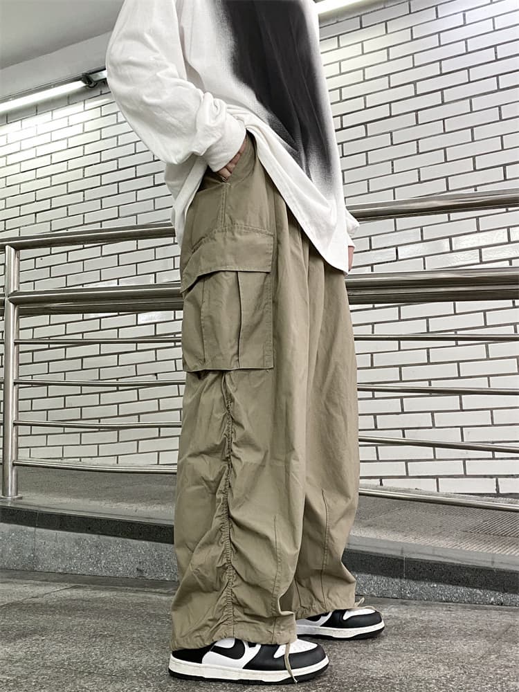 ワイドシルエットカーゴワークパンツ
