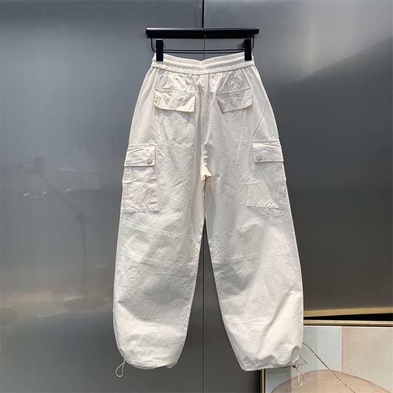 ゆったりシルエット ポケット付き ワークパンツ