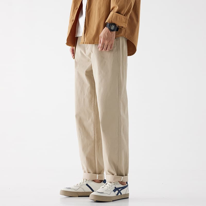 ワークパンツ デイリーユースワイドチノパン