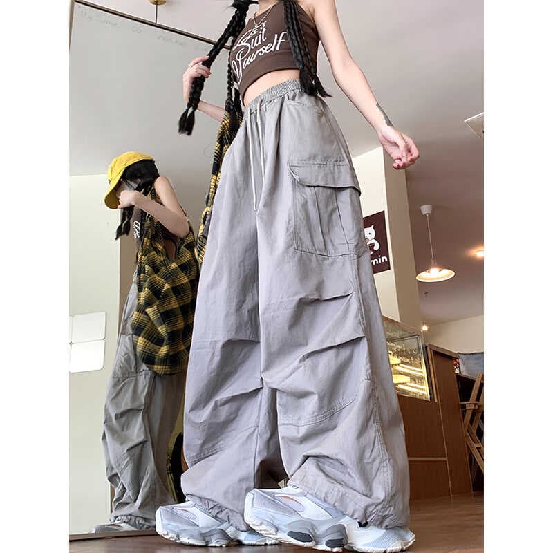 ワイドシルエットカーゴワークパンツ