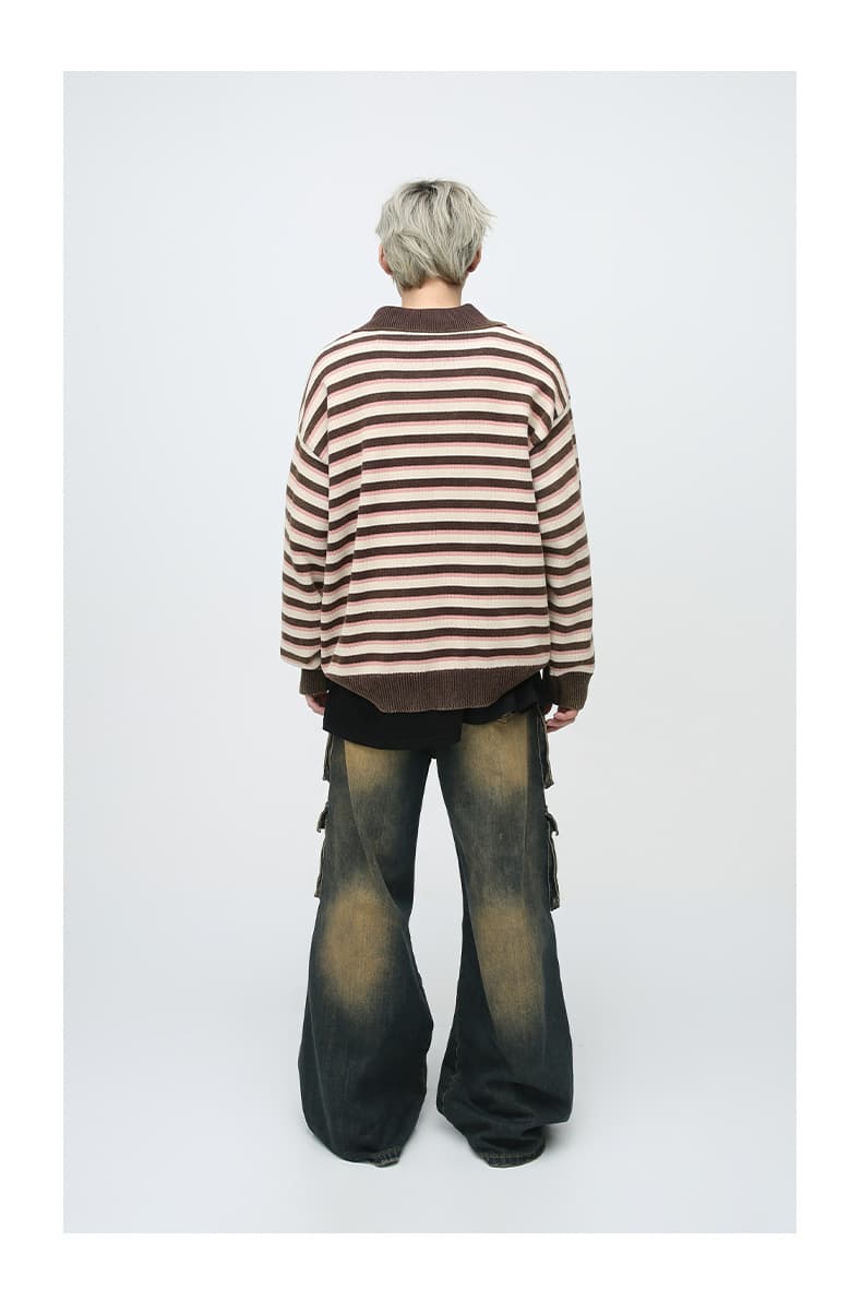 ワークパンツ ゆったりカーゴワークデニム